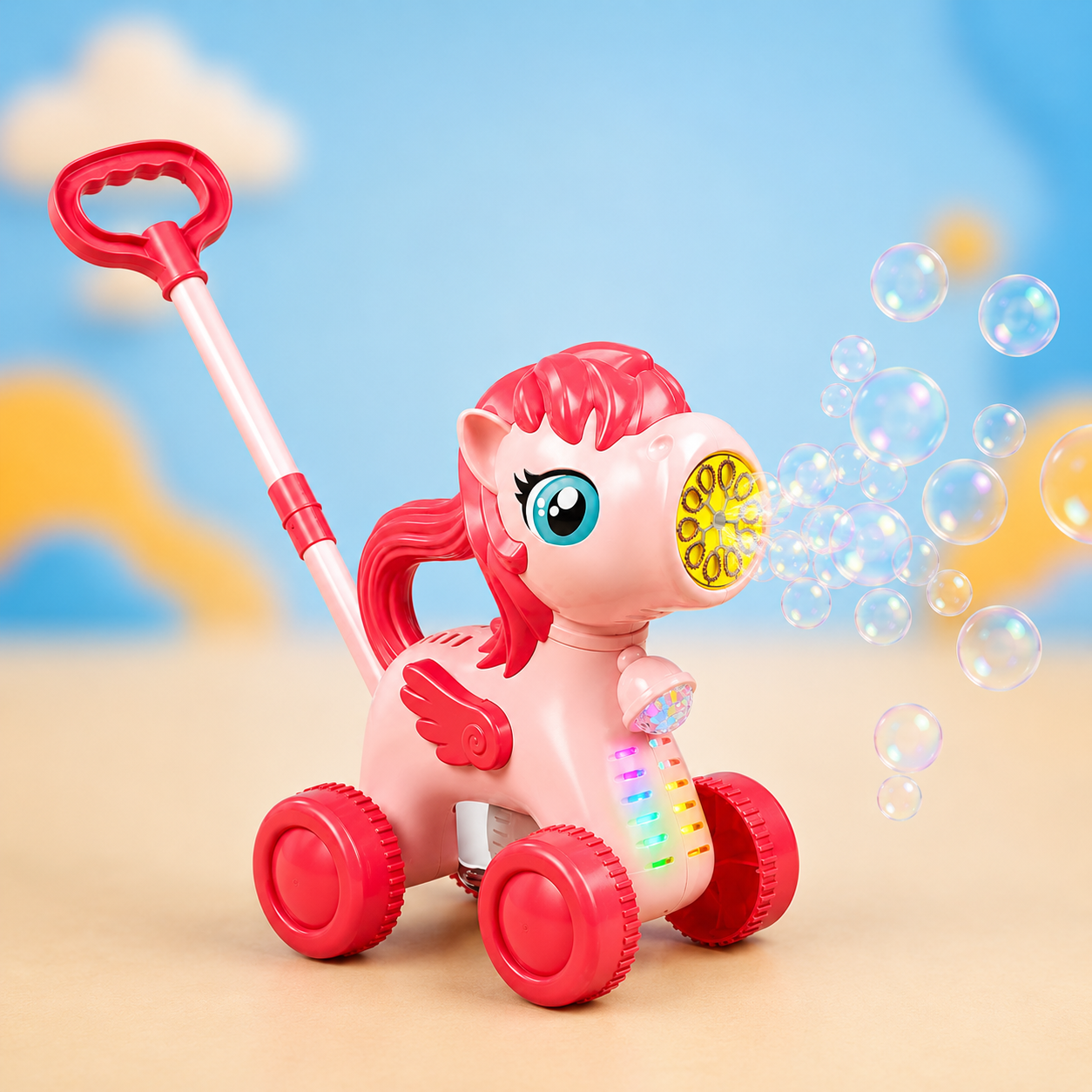 Kids Automatic Bubble Machine with LED Lights