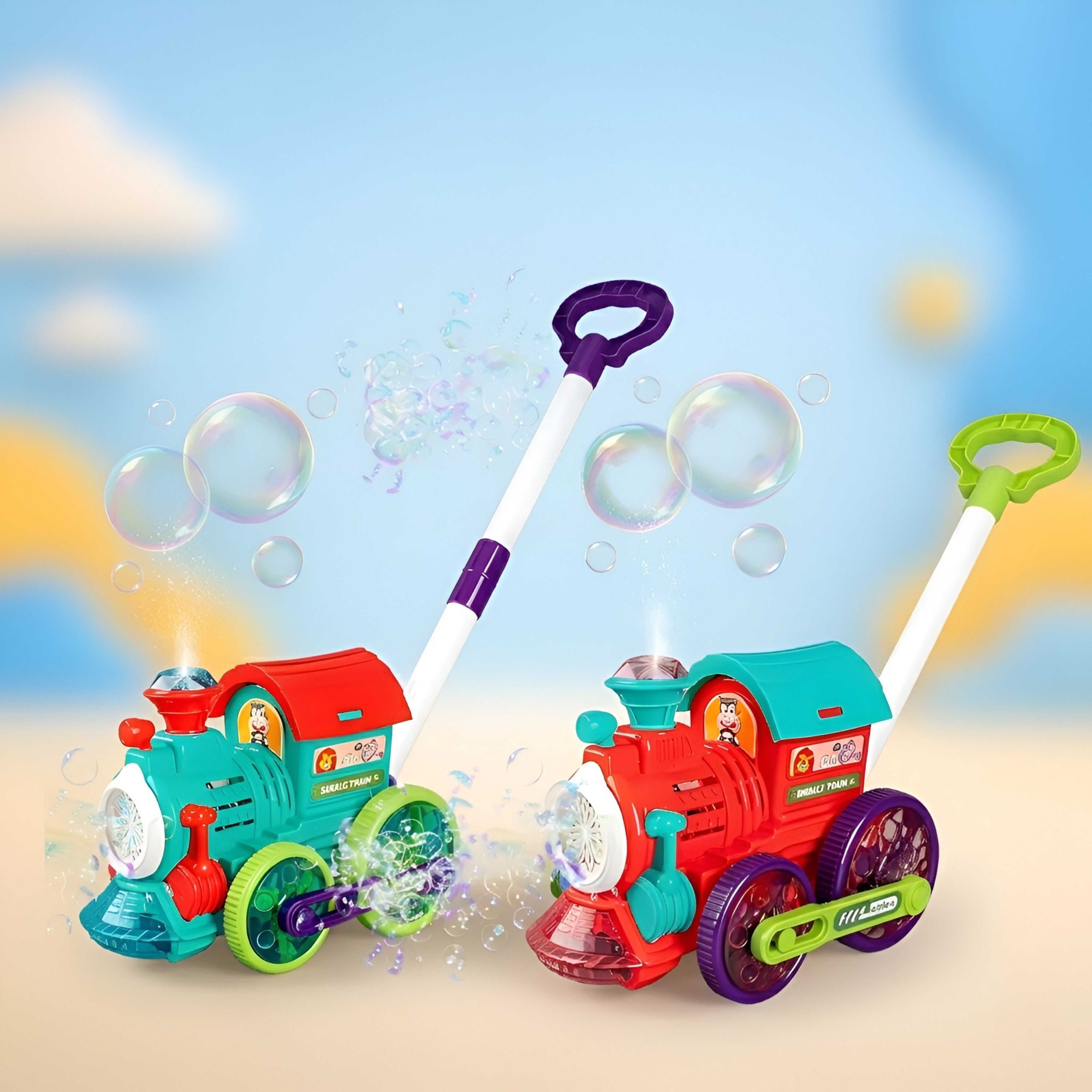 Kids Automatic Bubble Machine Toy with LED Lights