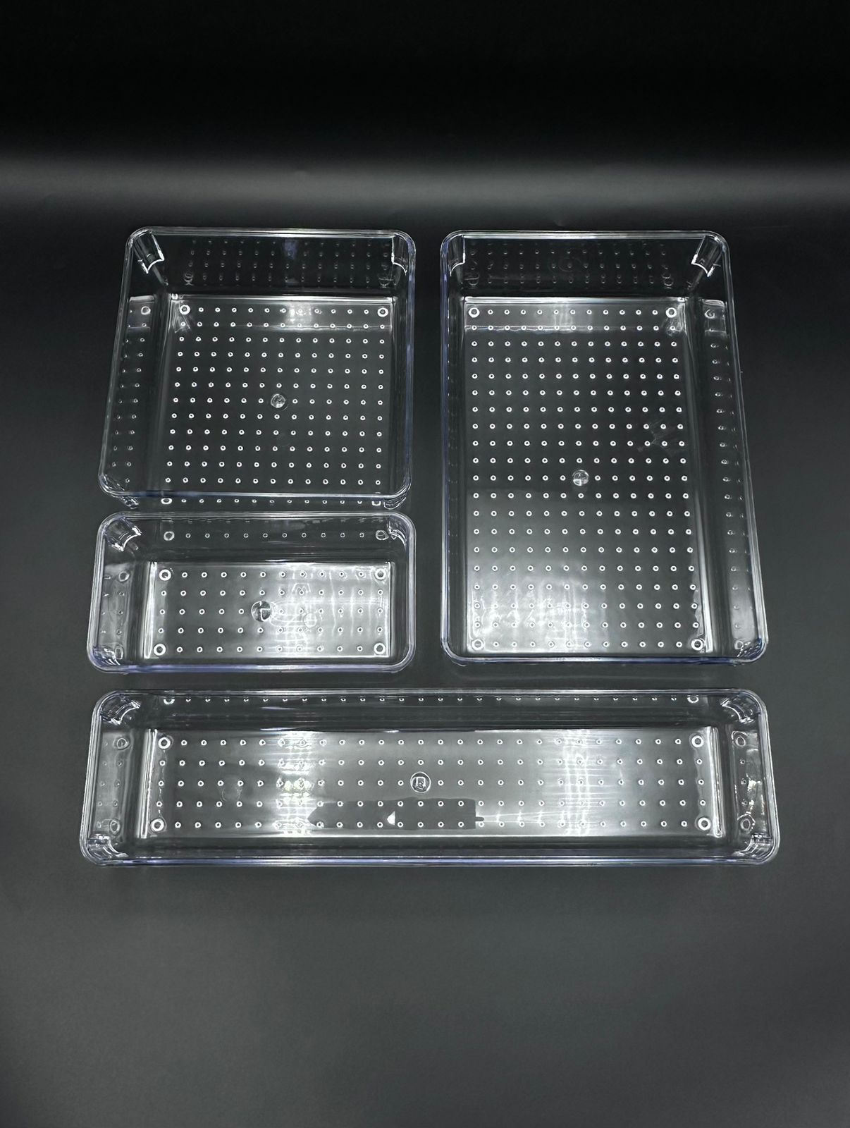 Turkish Crafted Acrylic Multipurpose Organizer Set of 4