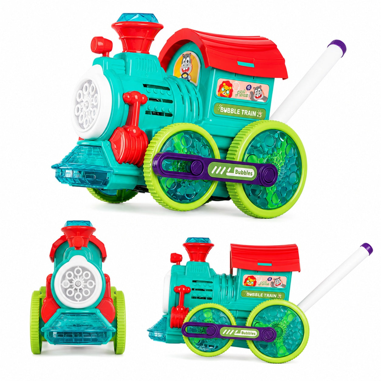 Kids Automatic Bubble Machine Toy with LED Lights
