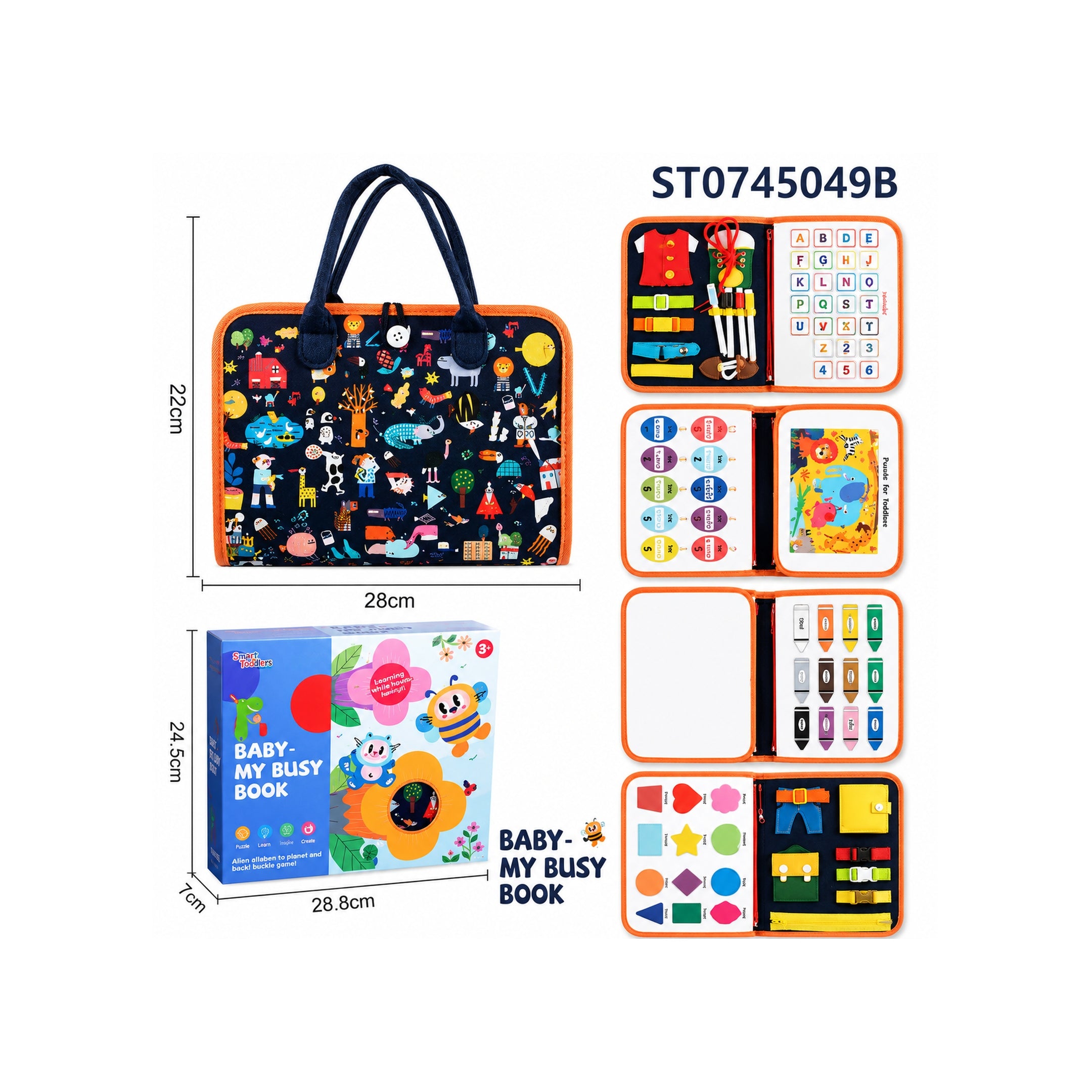 Montessori Busy Board for Kids