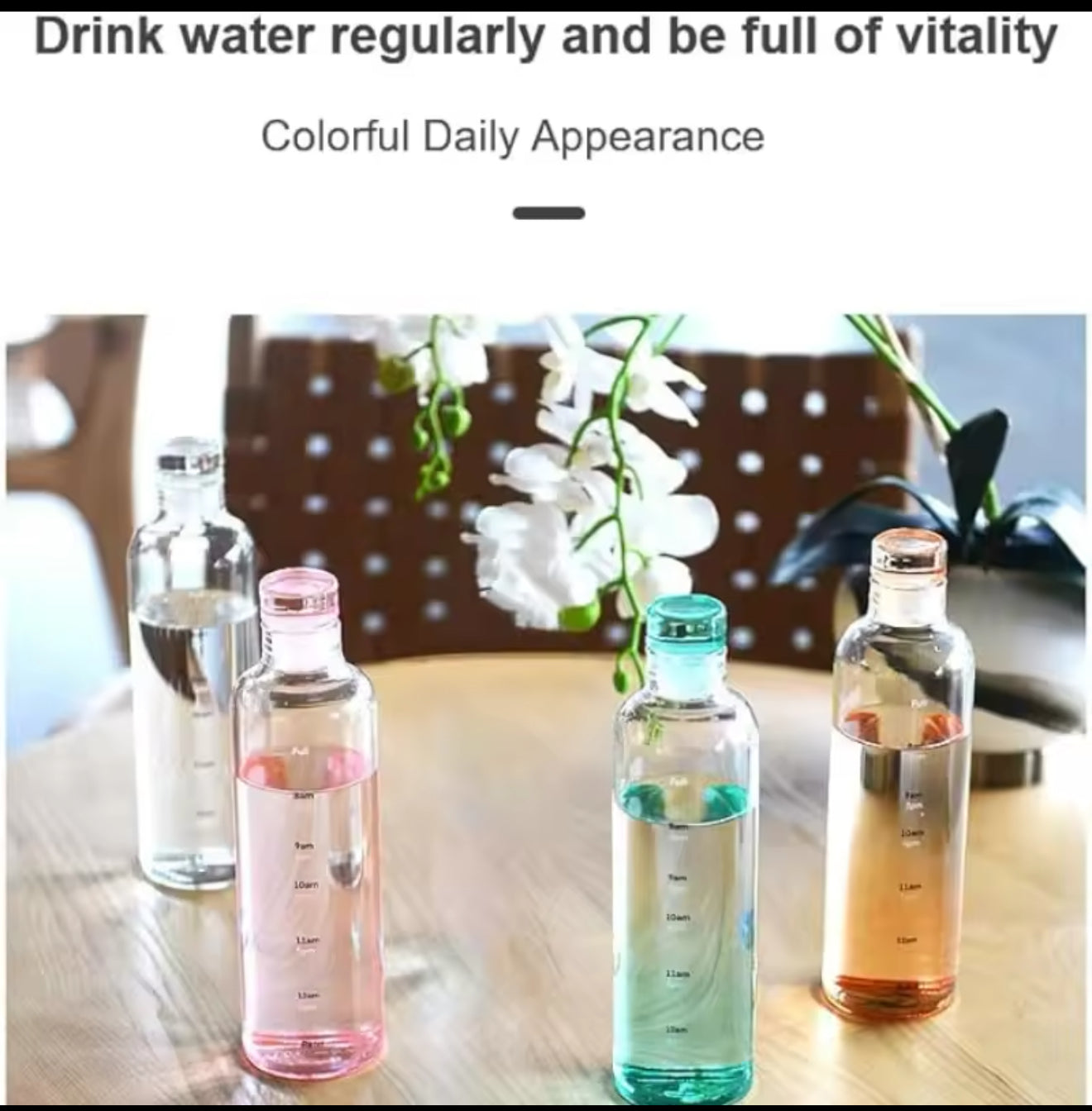 Clear transparent bottle (plastic)