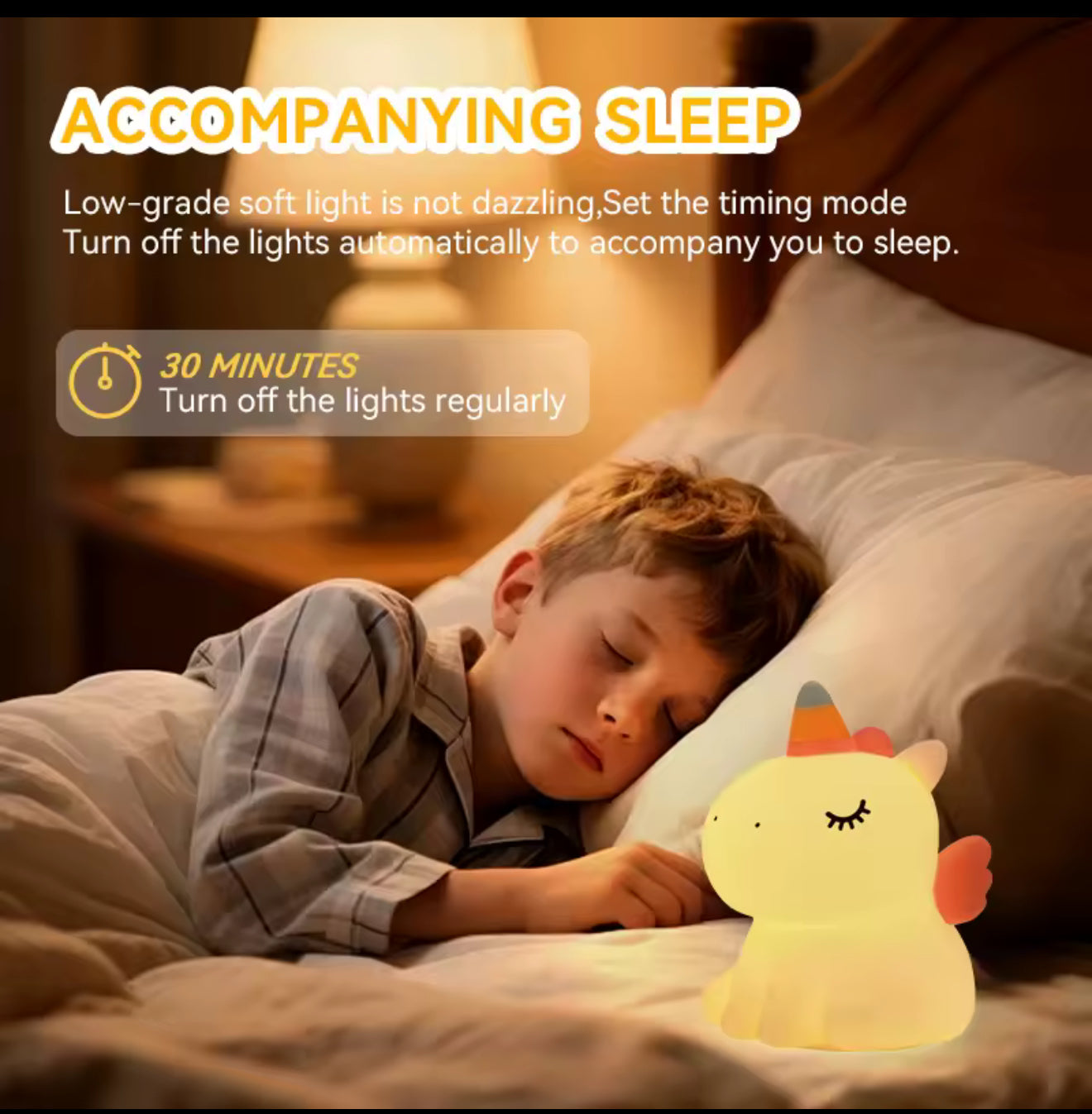 Unicorn silicone night lamp