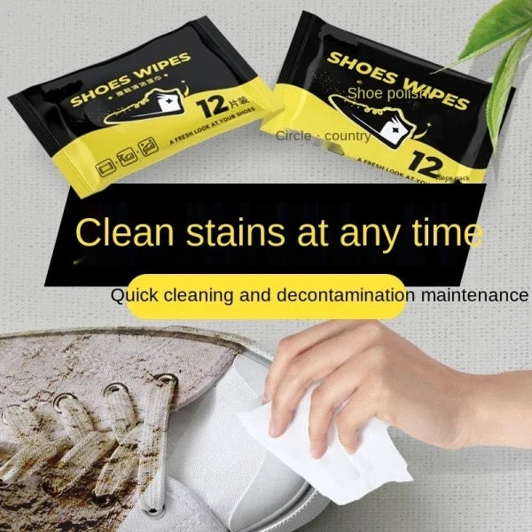 Shoe shine wipes