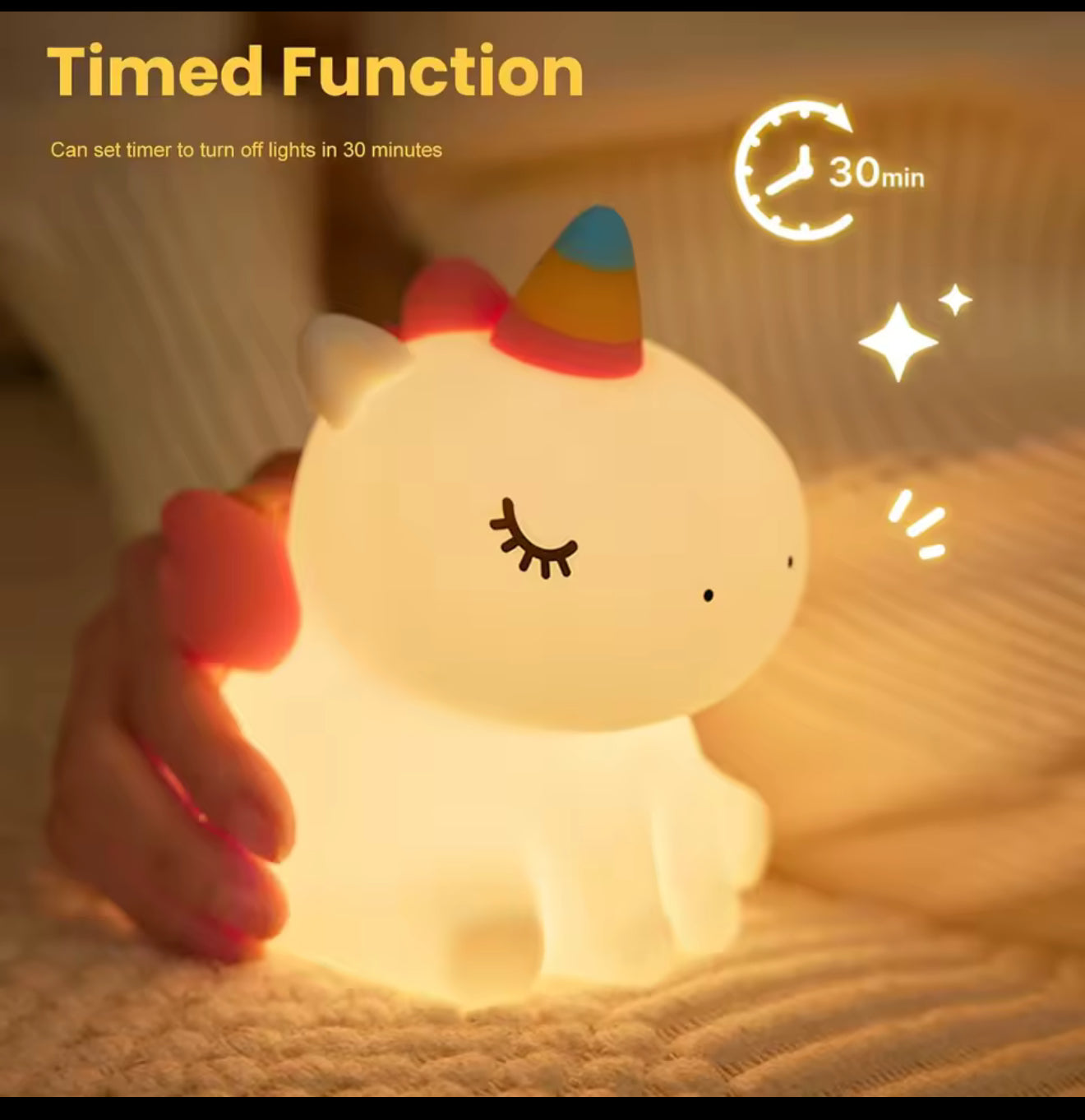 Unicorn silicone night lamp