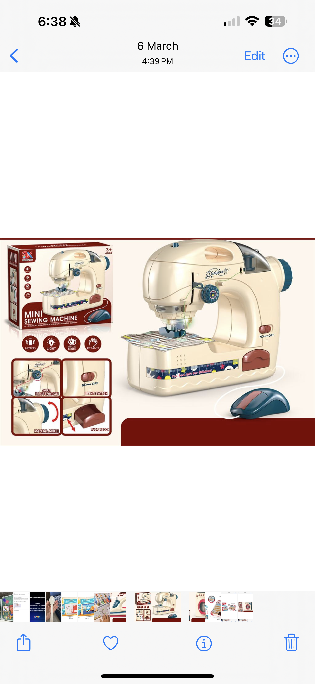 Mini sewing machine