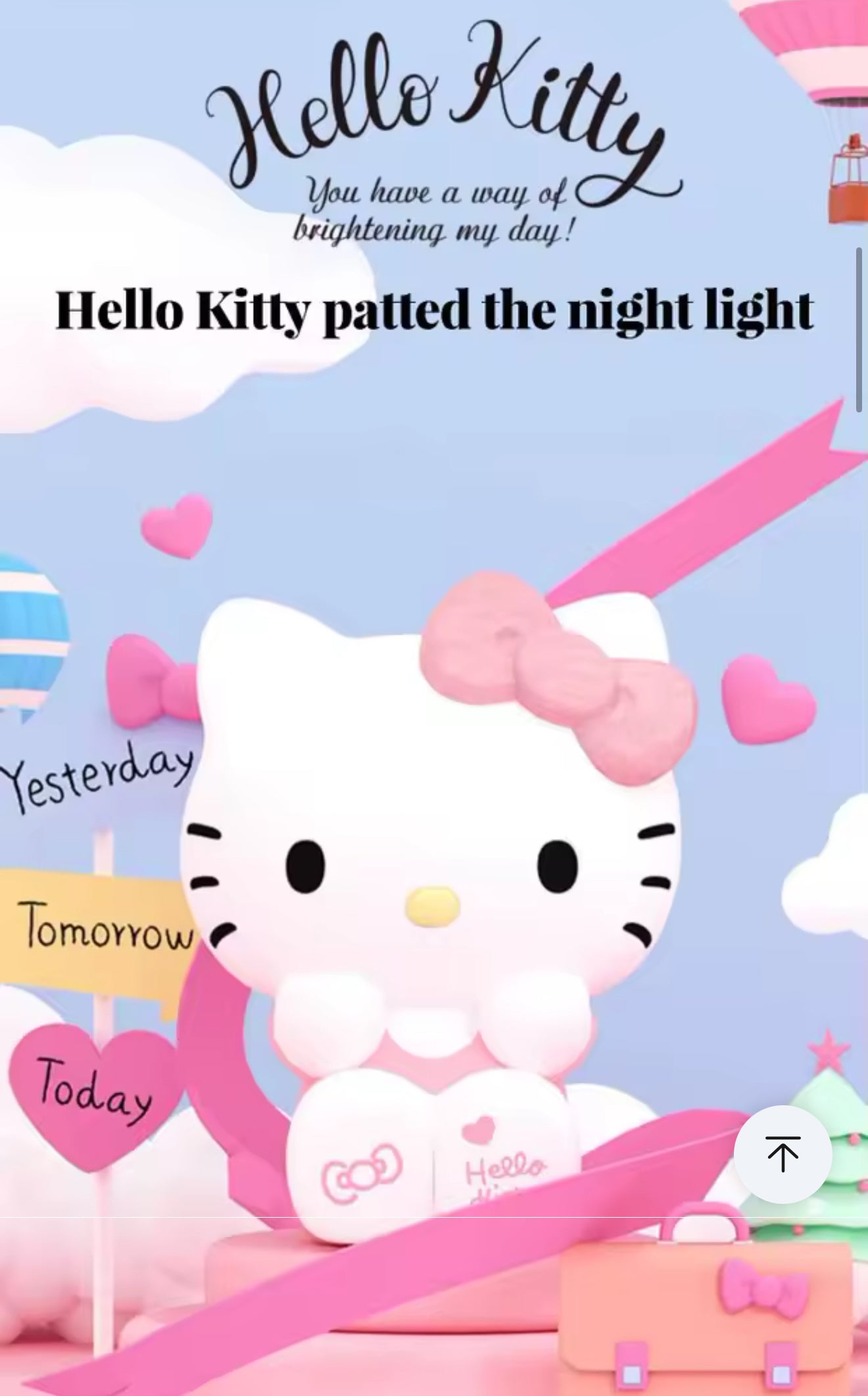 Hello kitty silicone lamp