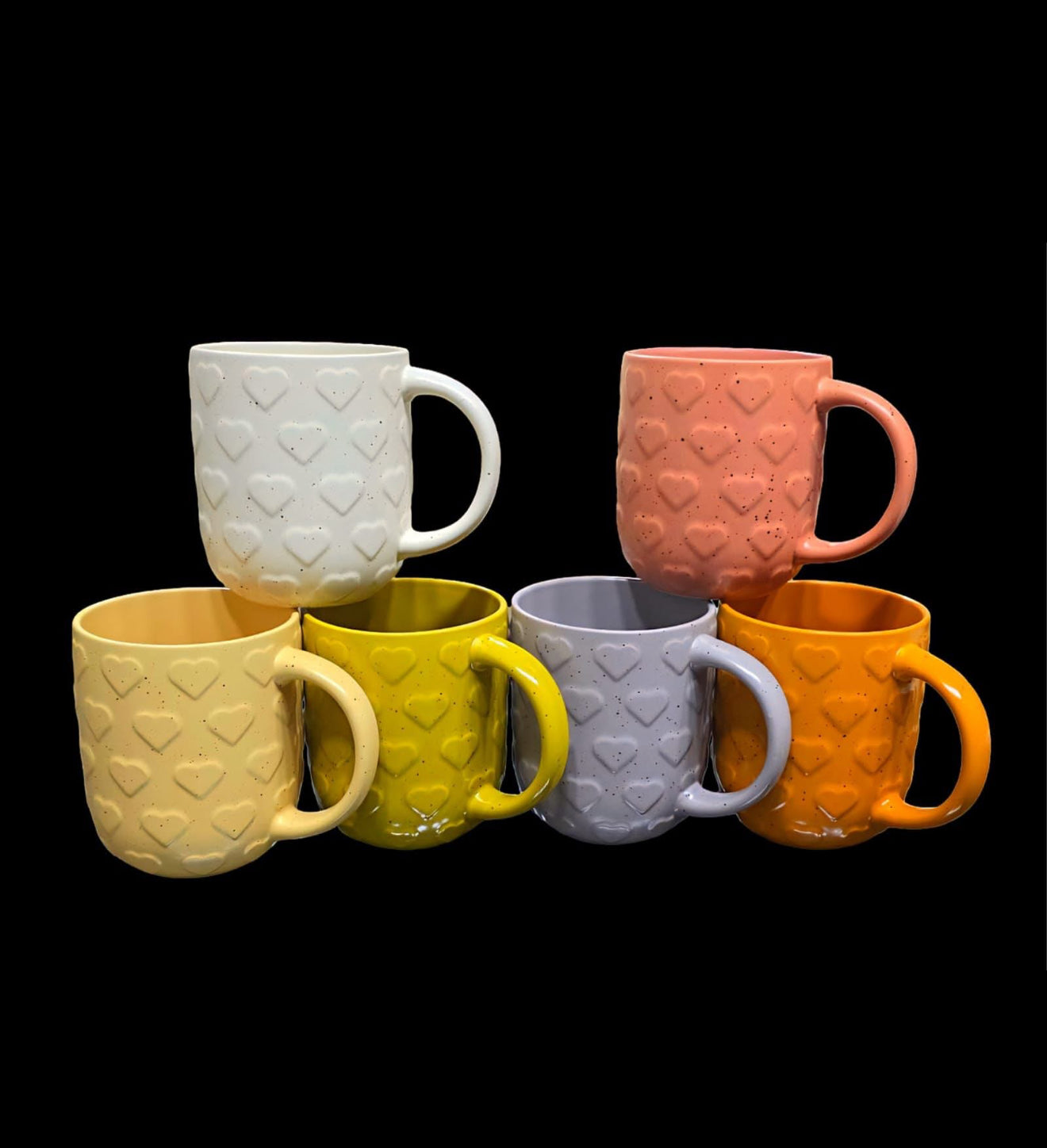 Hearts ceramic mug