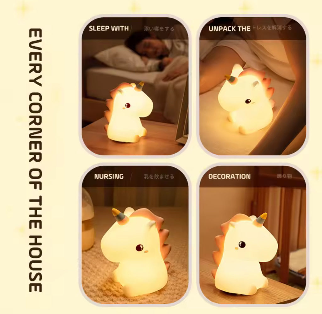 Unicorn silicone lamp