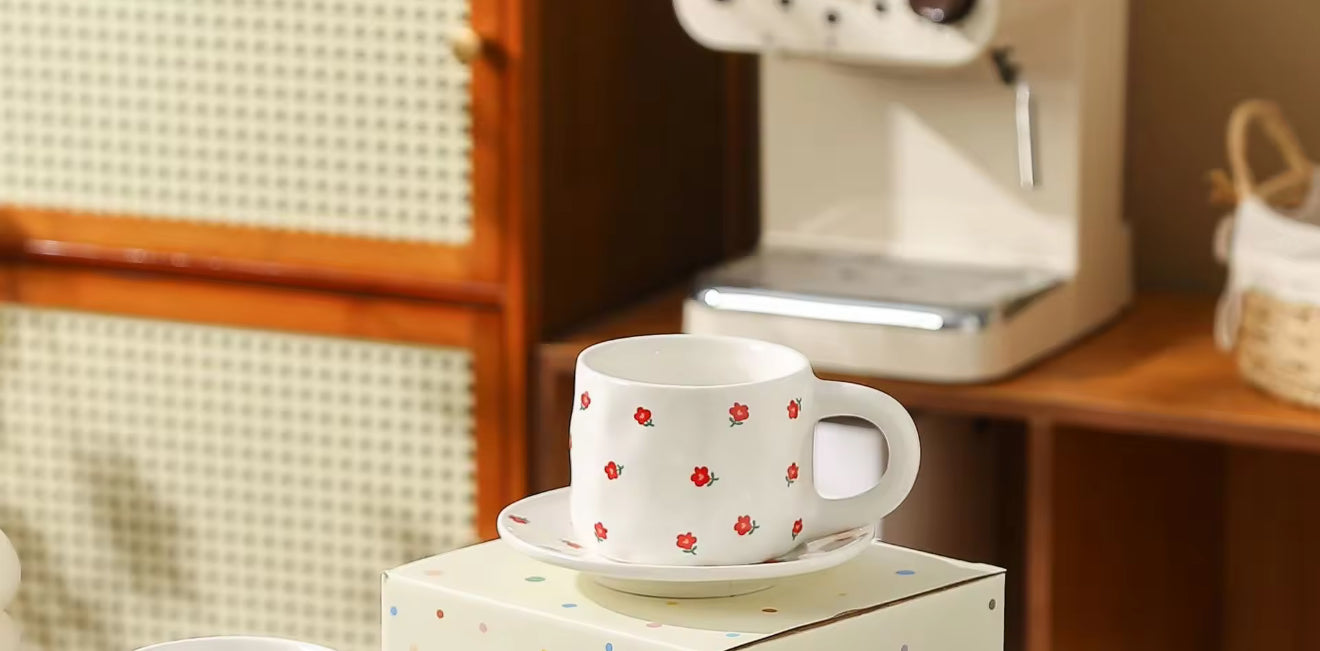 Pinteresty ceramic mug saucer