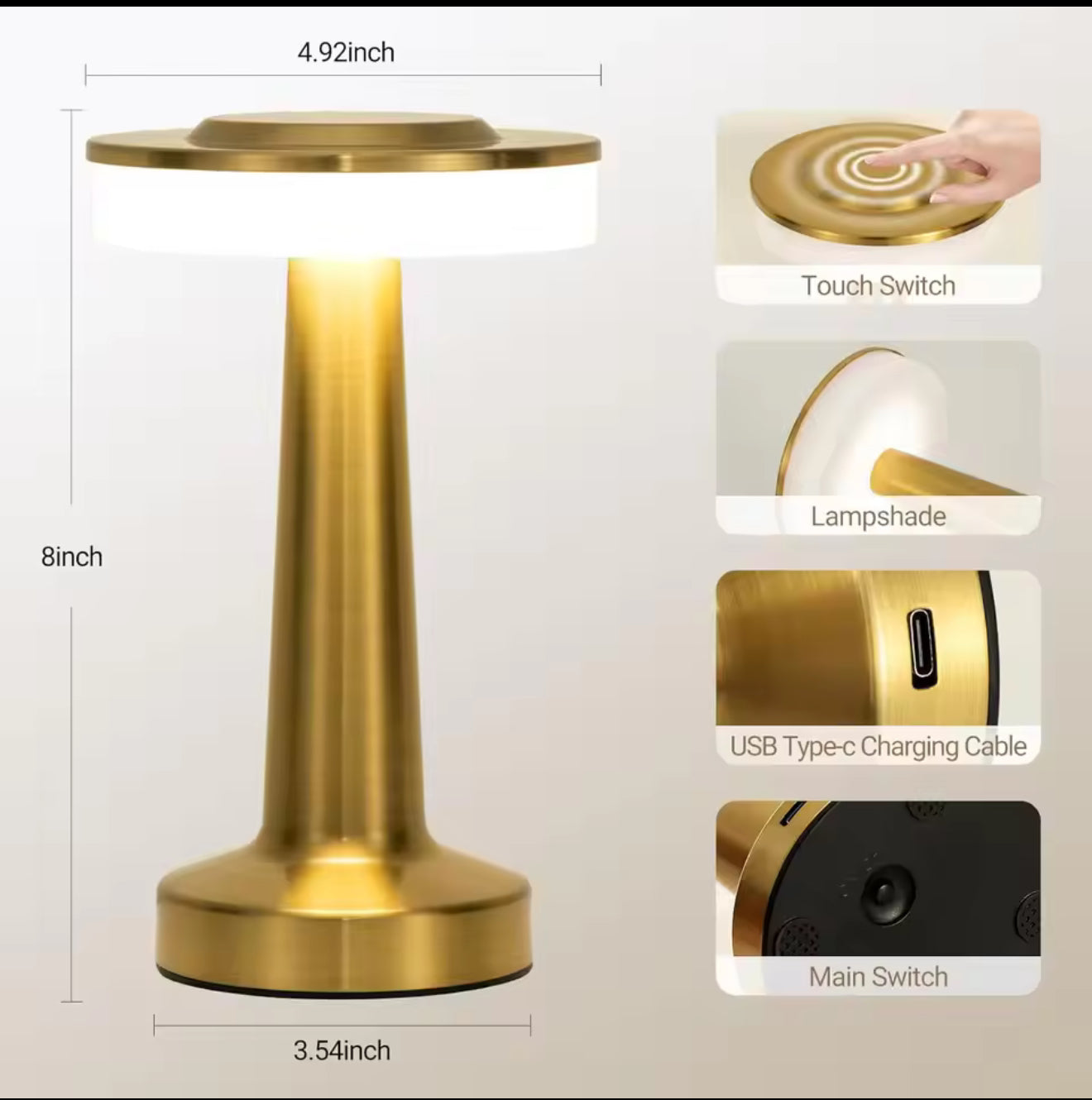 Led touch lamp