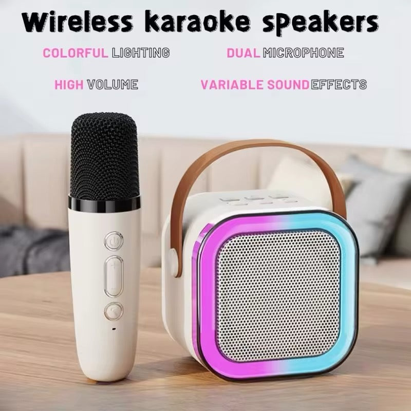 Kids 4-in-1 Karaoke Machine with Wireless Microphone