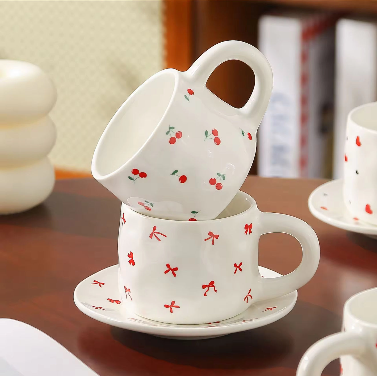 Pinteresty ceramic mug saucer