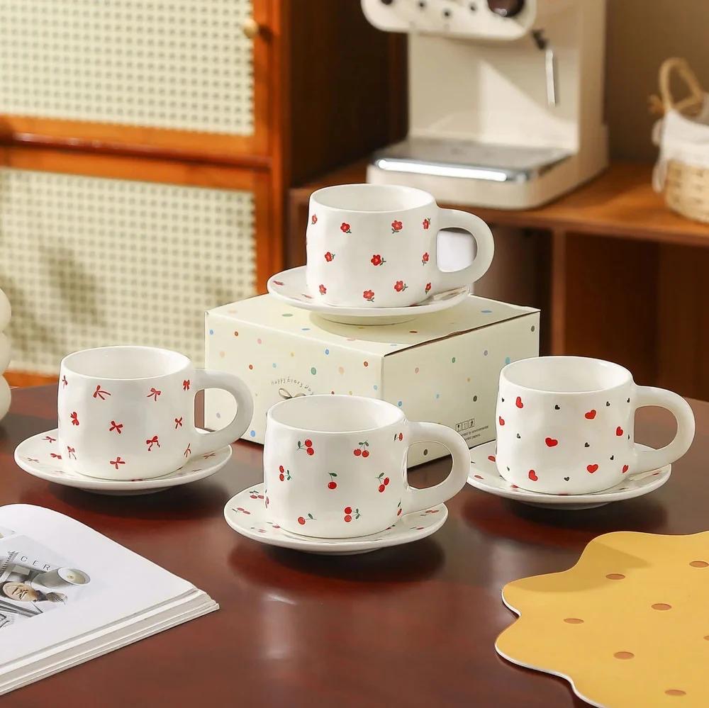 Pinteresty ceramic mug saucer