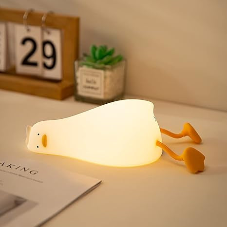 Silicone Touch Night Lamp | Rechargeable 7-Color LED Bedside Lamp