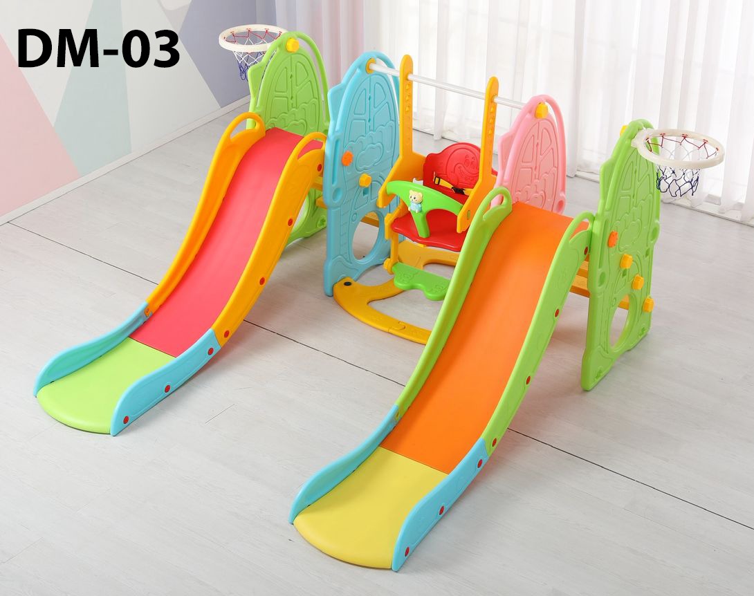 2 in 1 slide and Swing set | DM-03 |Outdoor / Indoor playground |Made in Korea