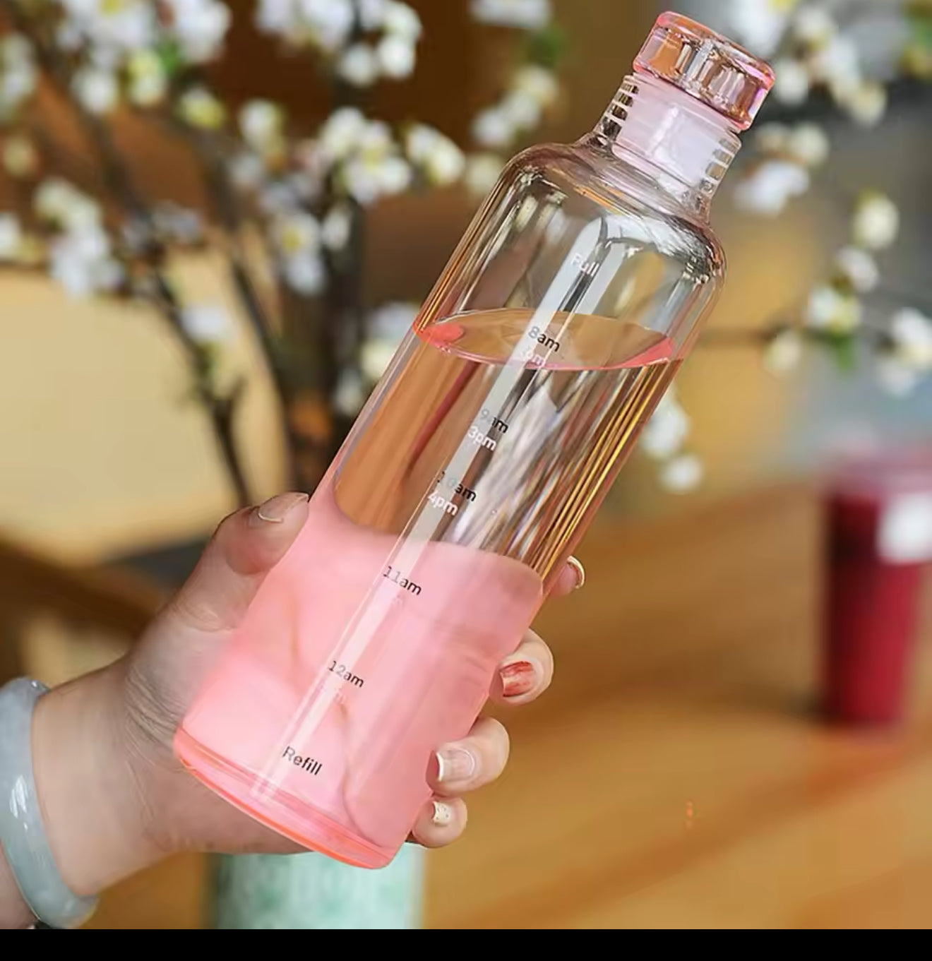 Clear transparent bottle (plastic)