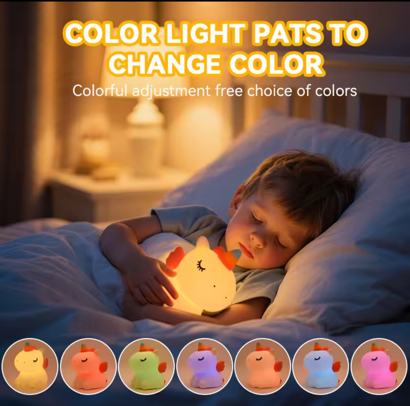 Unicorn silicone night lamp