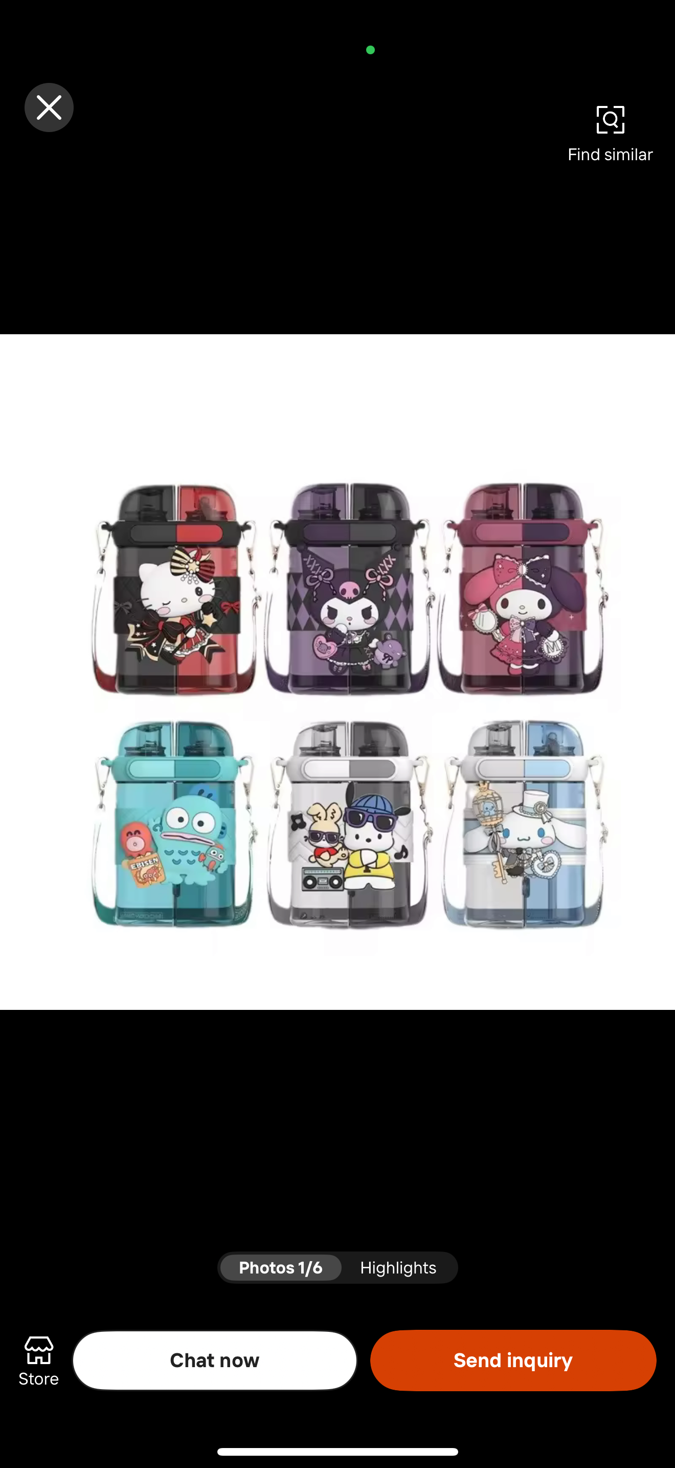 Partition Sanrio sipper