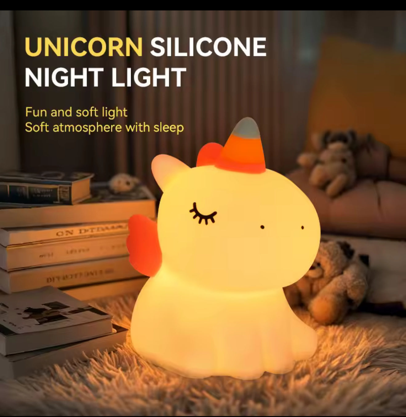 Unicorn silicone night lamp