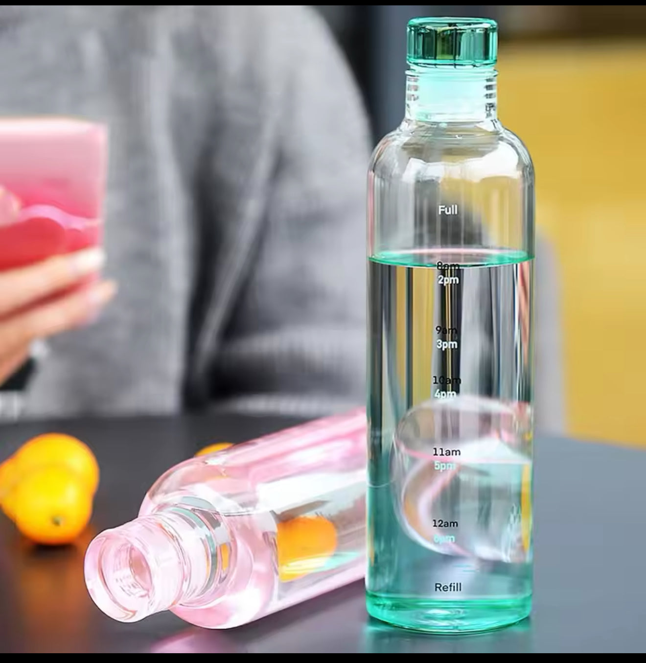 Clear transparent bottle (plastic)