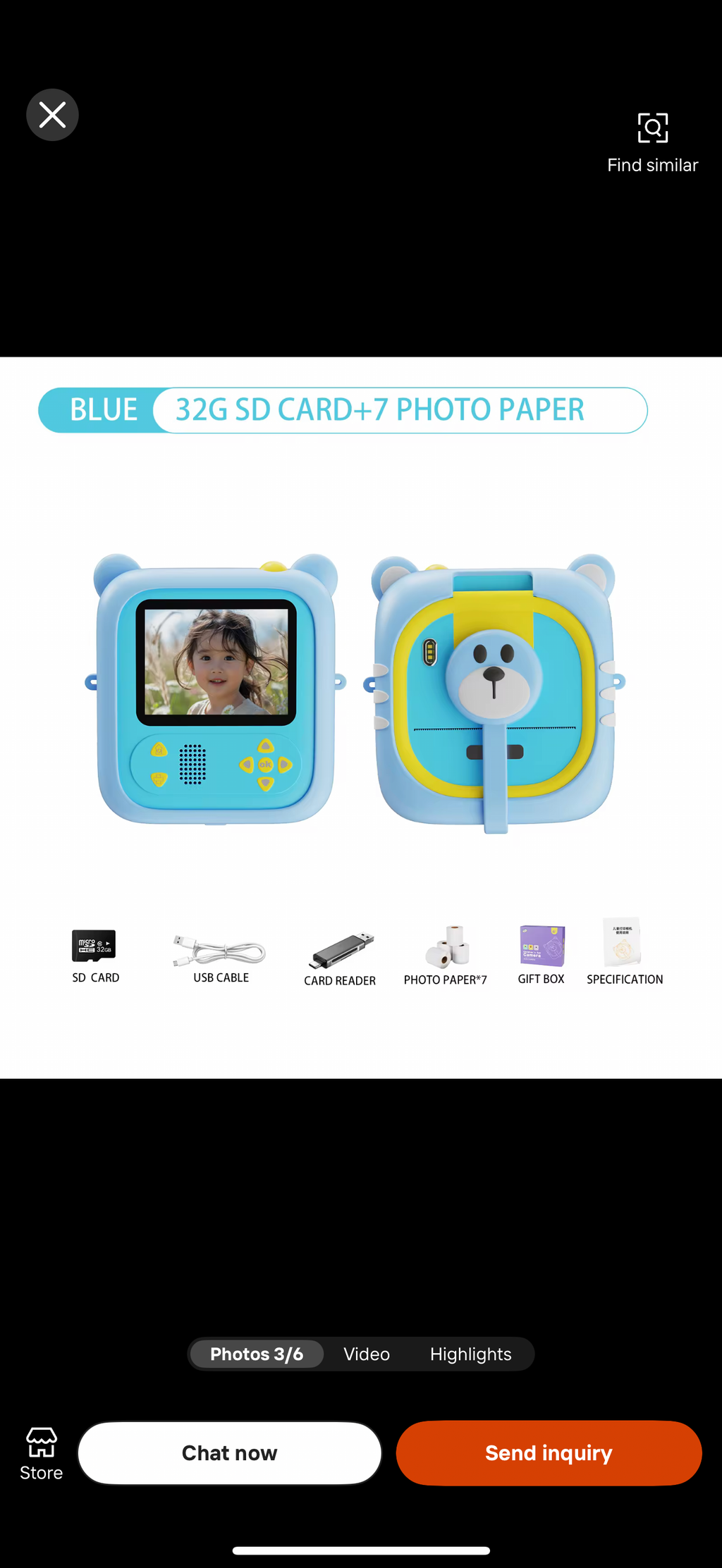 Instant print Camera