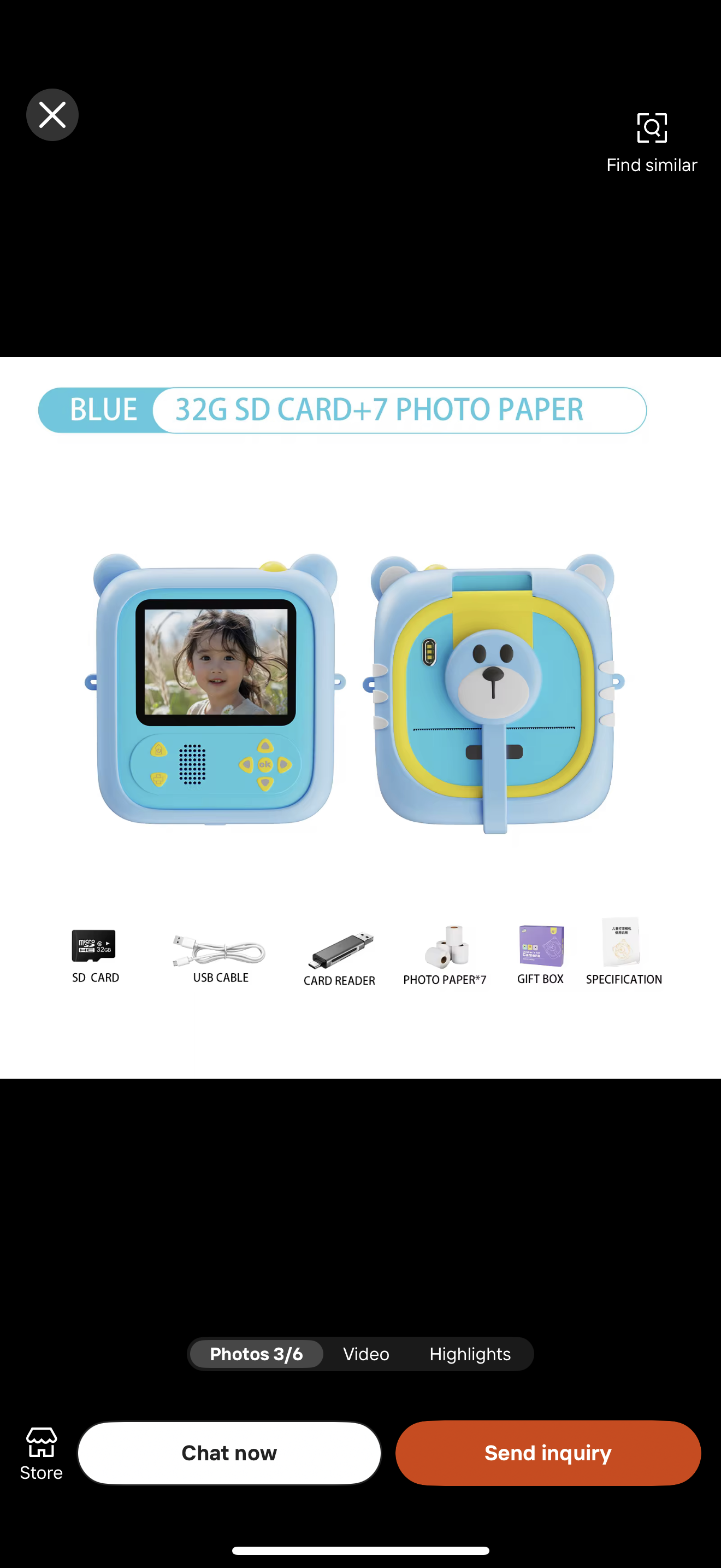 Instant print Camera