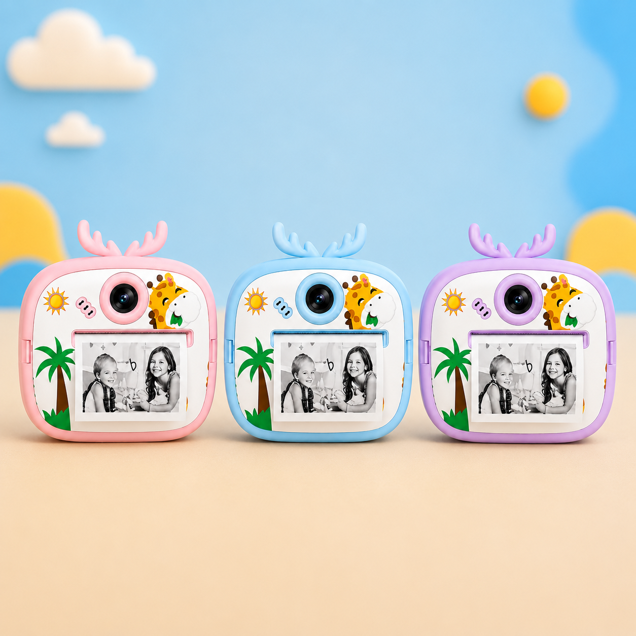 Kids Instant Print Camera 4-in-1