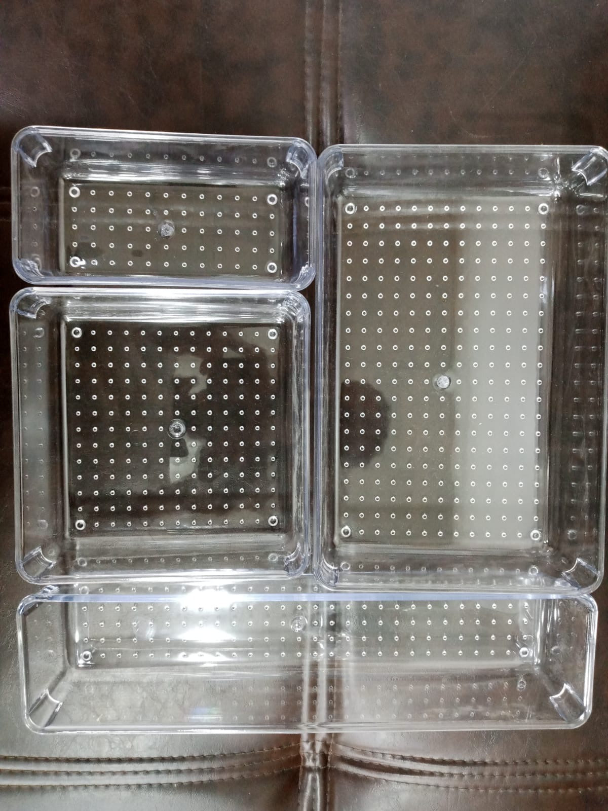 Turkish Crafted Acrylic Multipurpose Organizer Set of 4