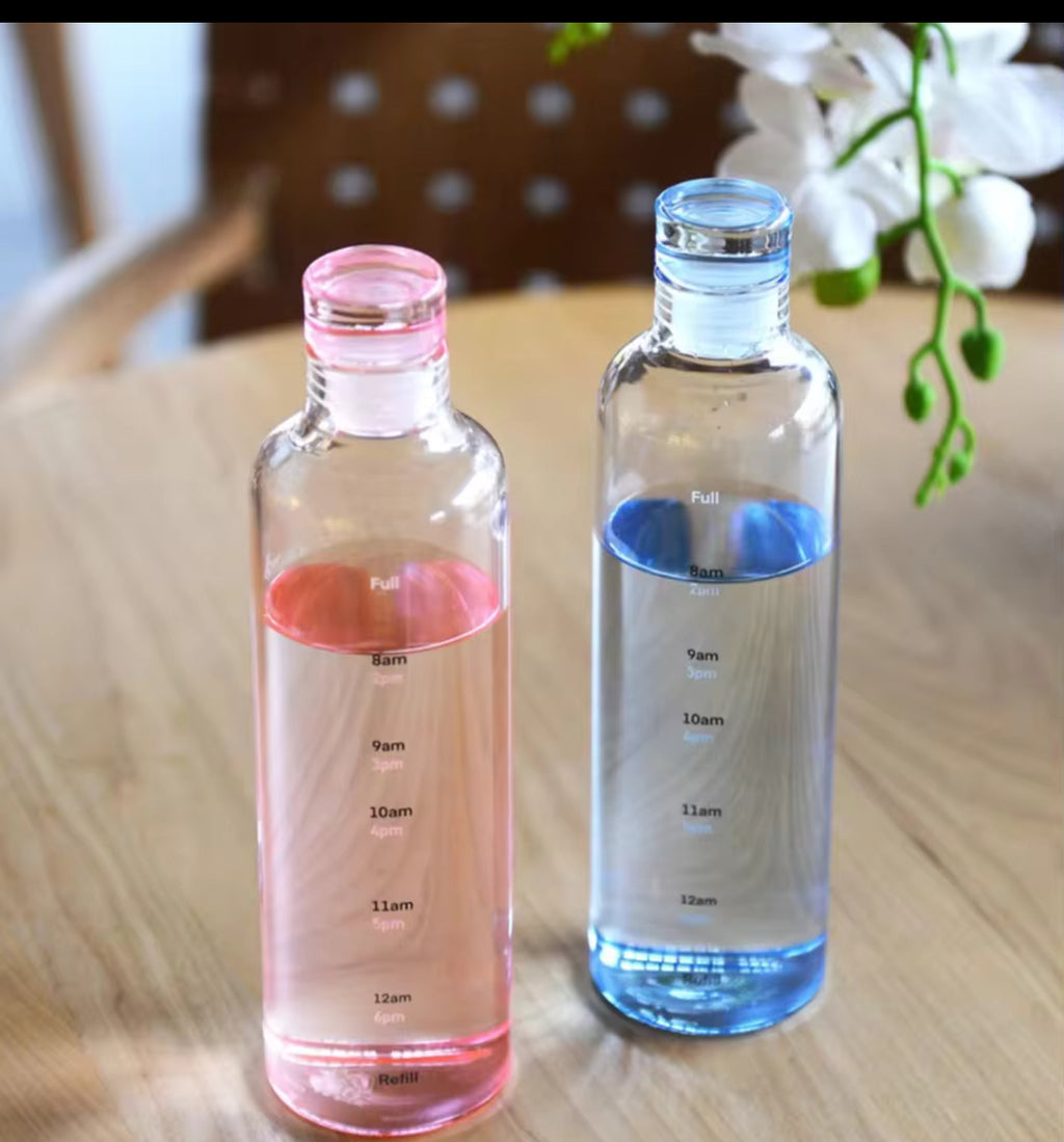 Clear transparent bottle (plastic)