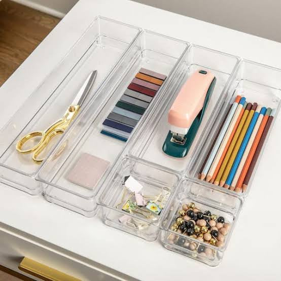 Turkish Crafted Acrylic Multipurpose Organizer Set of 4