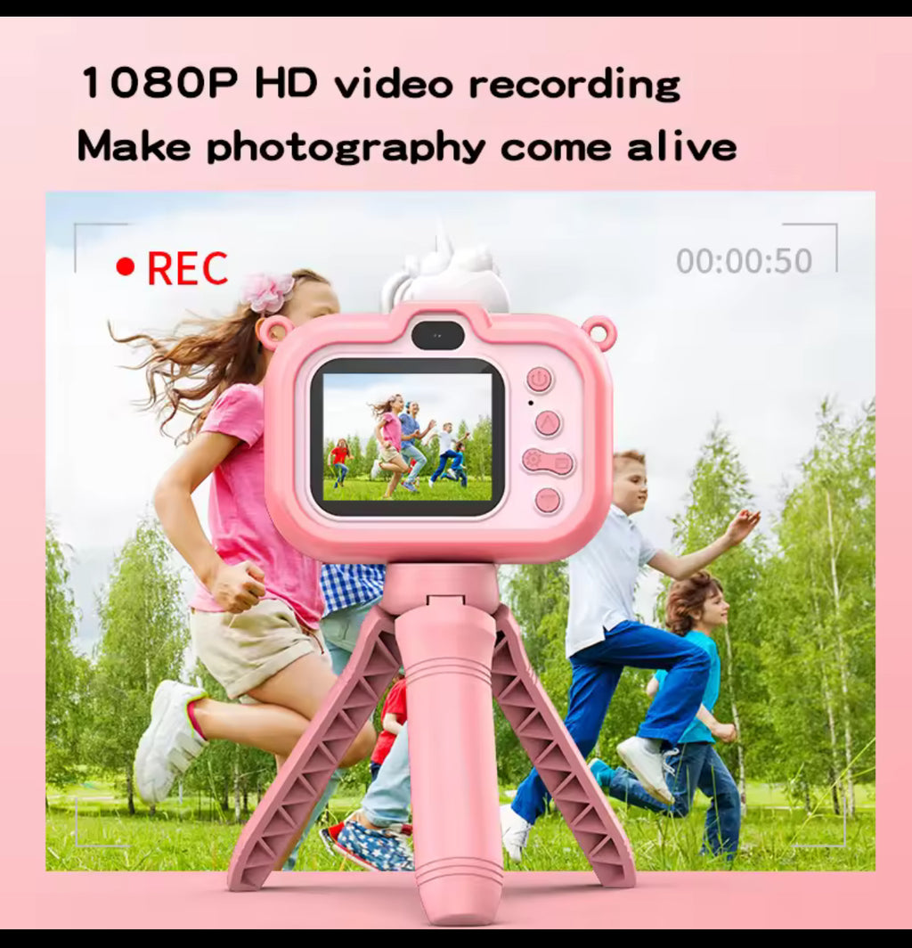 Hand stand kids camera