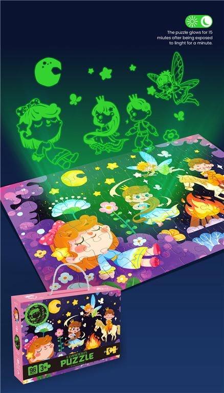 Glow in the dark puzzles