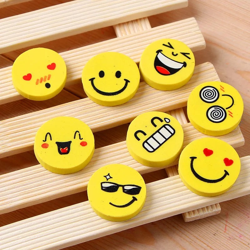 Smiley erasers