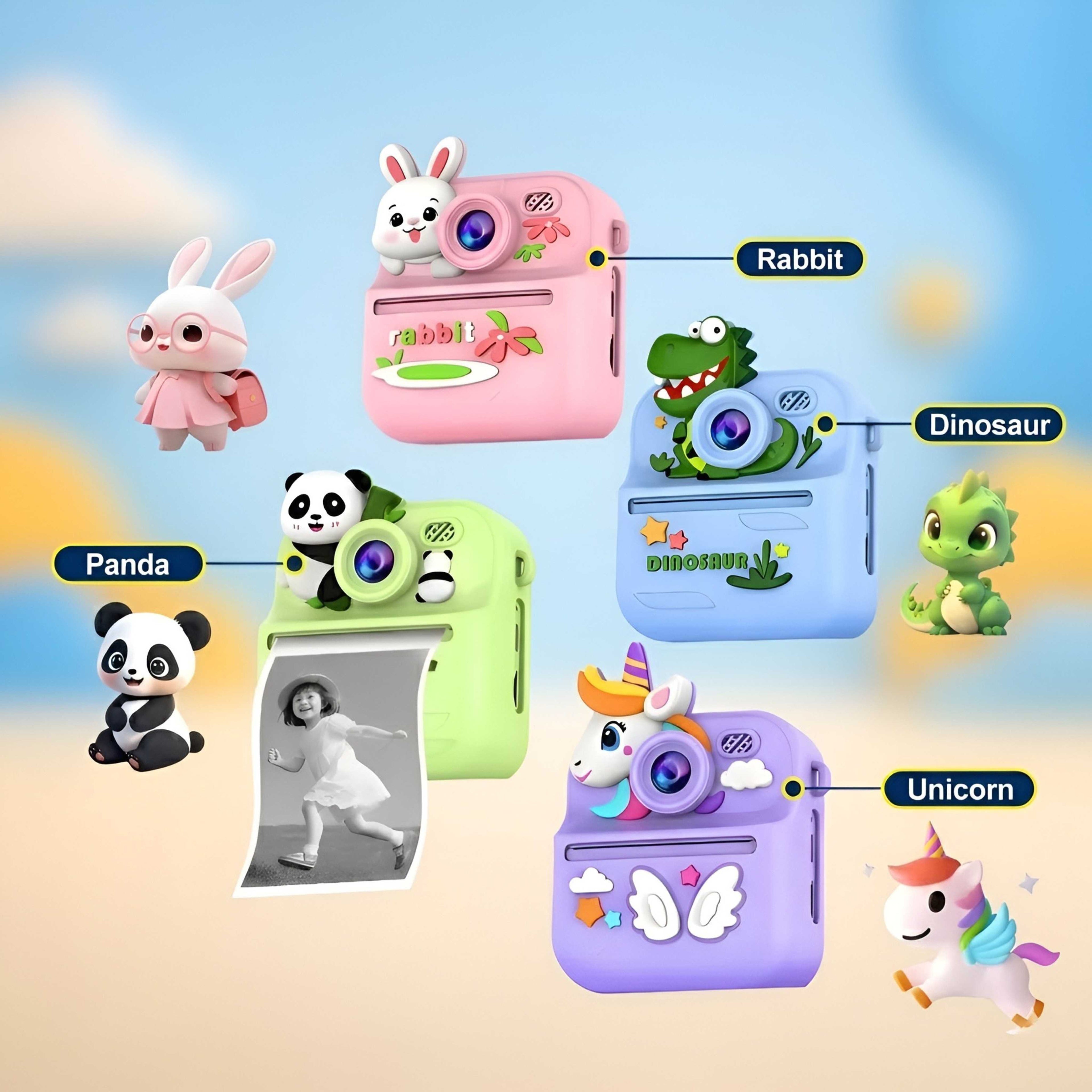 Kids Instant Print Camera with Thermal Printing