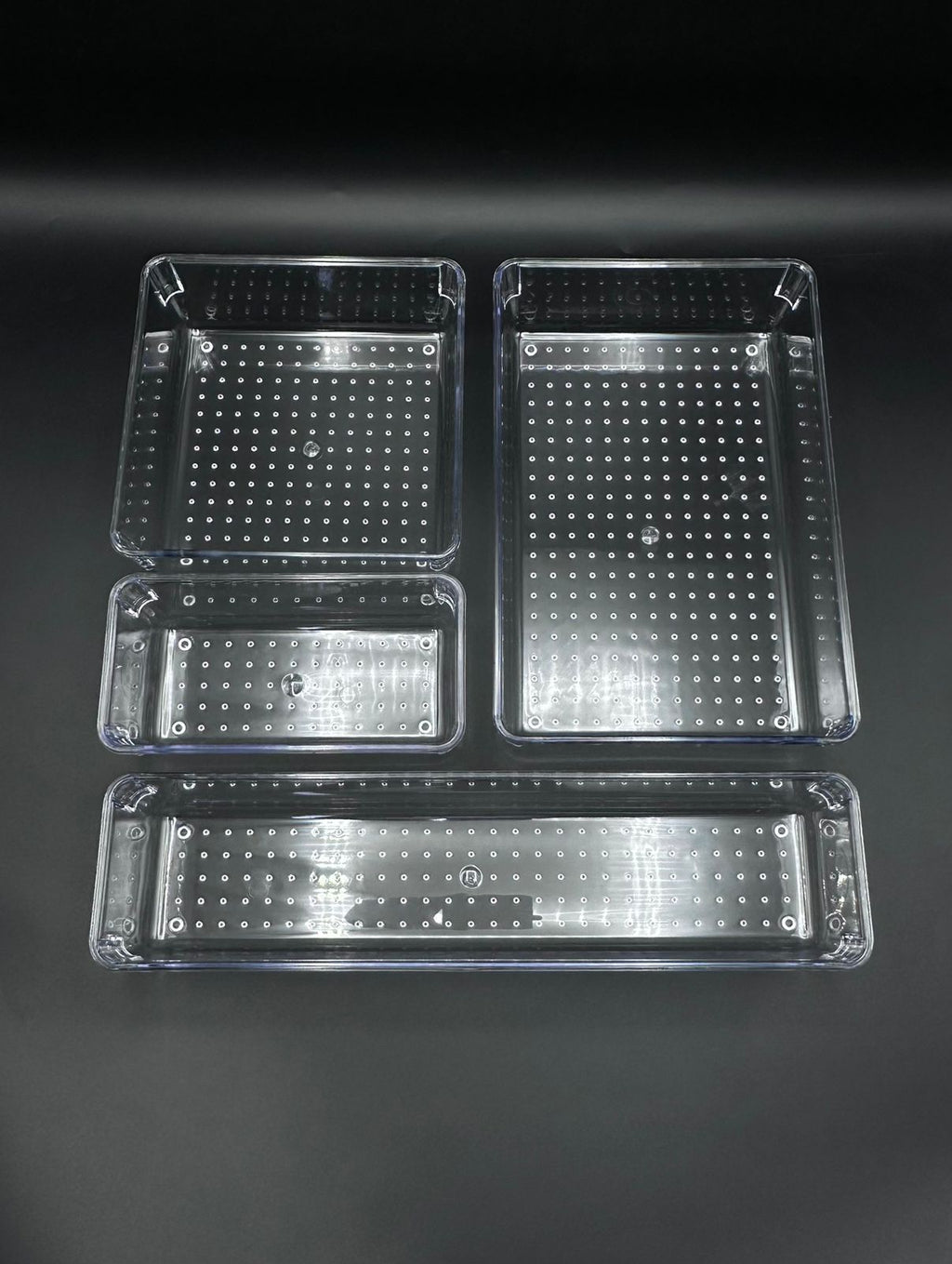 Turkish Crafted Acrylic Multipurpose Organizer Set of 4