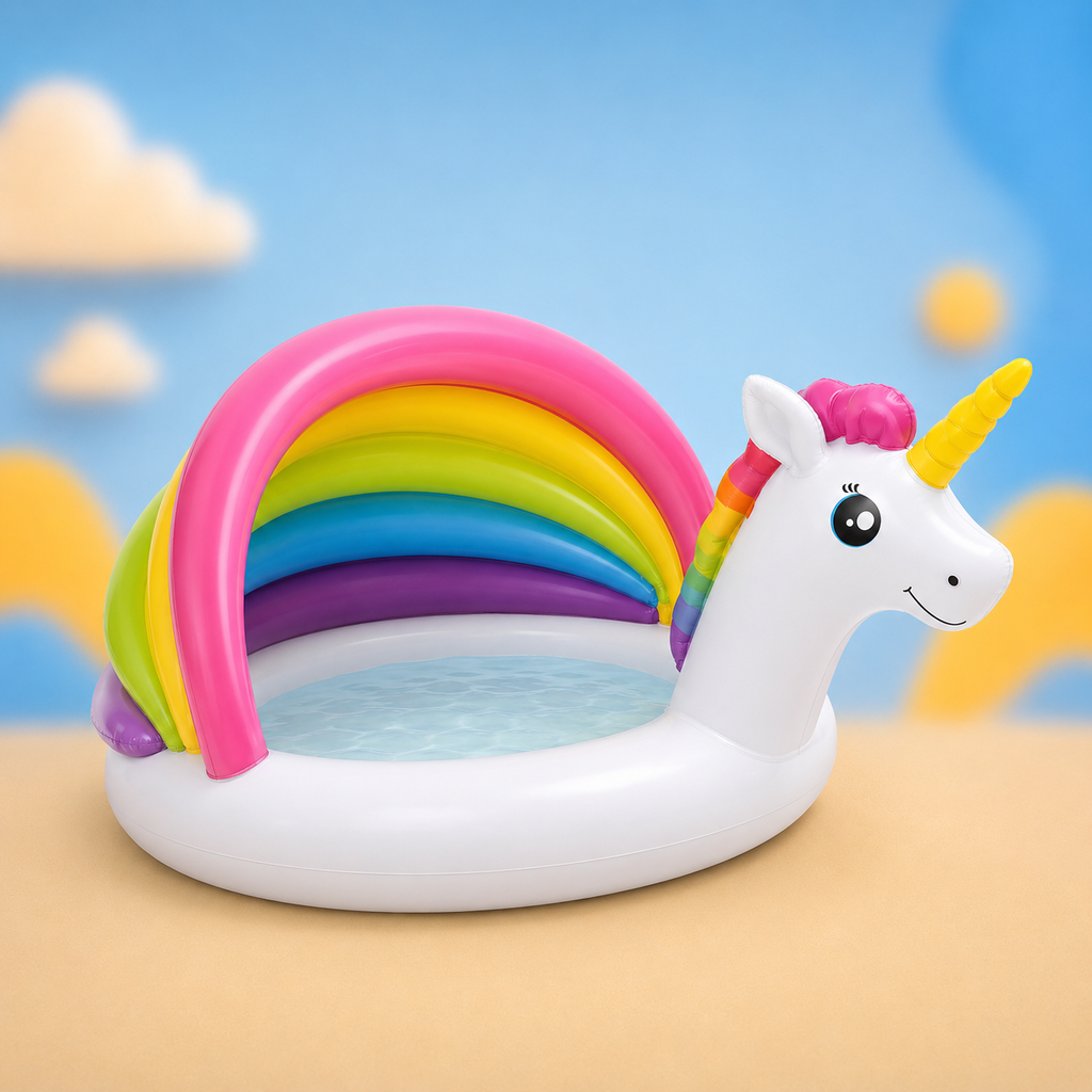 INTEX Unicorn Baby Pool with Sun Shade