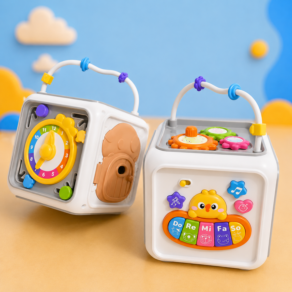 Baby Musical Activity Cube Toy | Sensory Educational Development Play