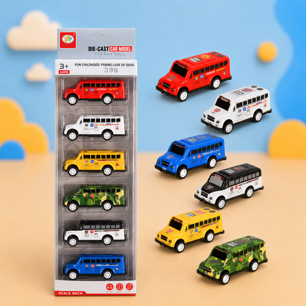 Mini Die Cast Pack of 6 Cars