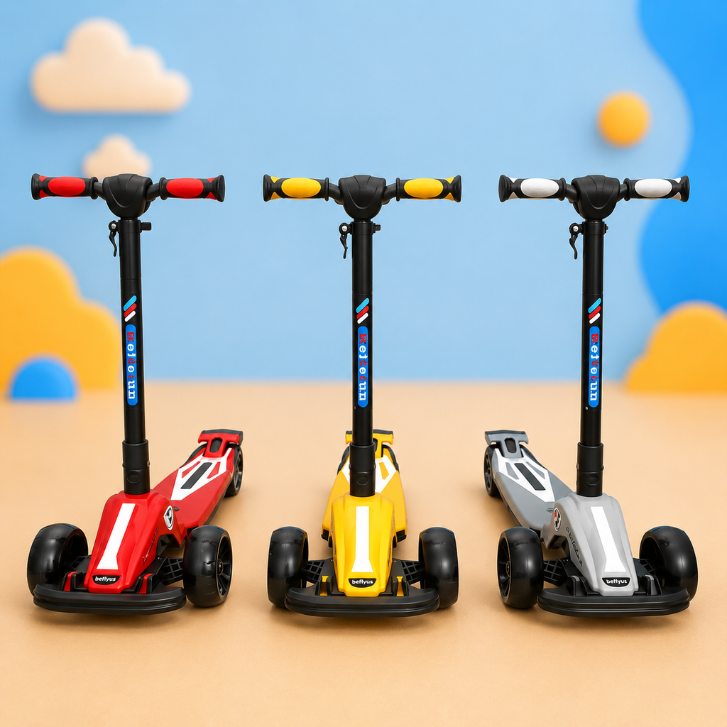 Kids Formula One Racing Scooty with Lights & Music