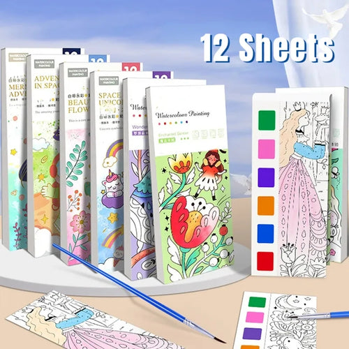 Watercolor painting book