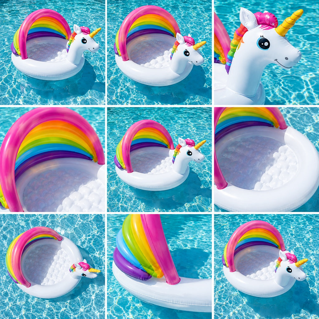 INTEX Unicorn Baby Pool with Sun Shade