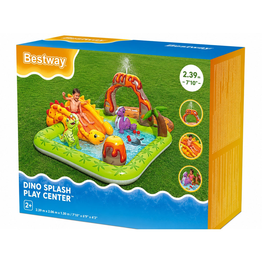 Kids Dinosaur Inflatable Water Play Center Pool with Slide & Sprinkler 53172