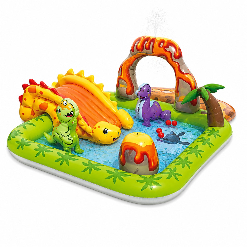 Kids Dinosaur Inflatable Water Play Center Pool with Slide & Sprinkler 53172