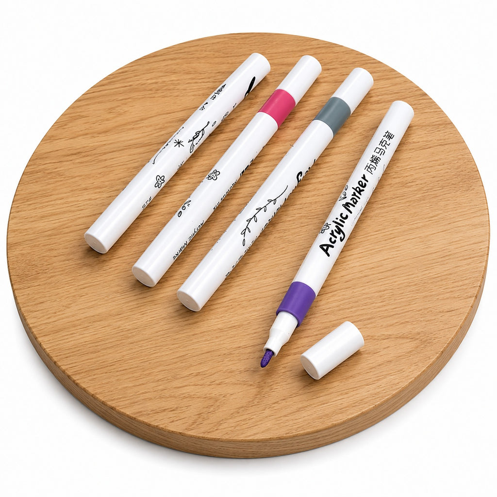 Kids Graffiti Coloring Roll Set with 4 Acrylic Markers