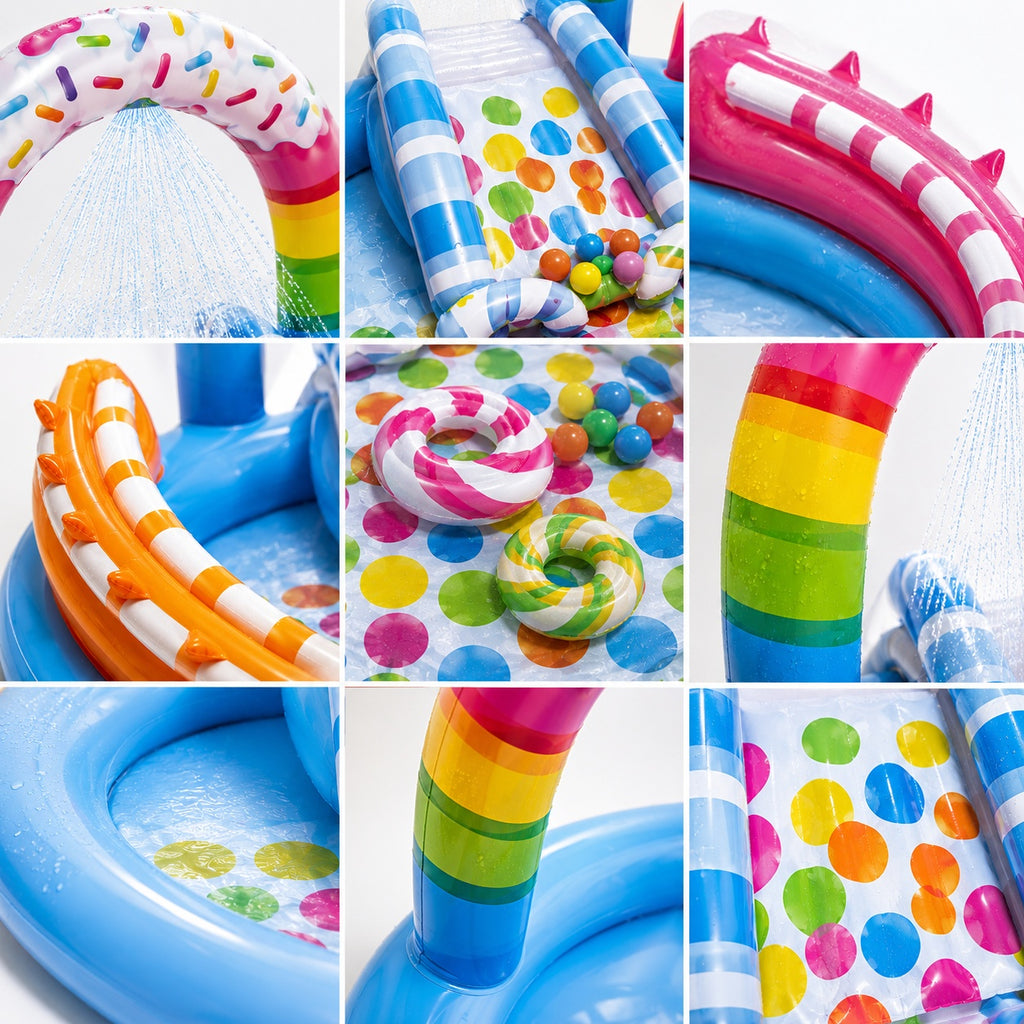 Bestway Splash & Play Inflatable Kiddie Pool with Sprinkler