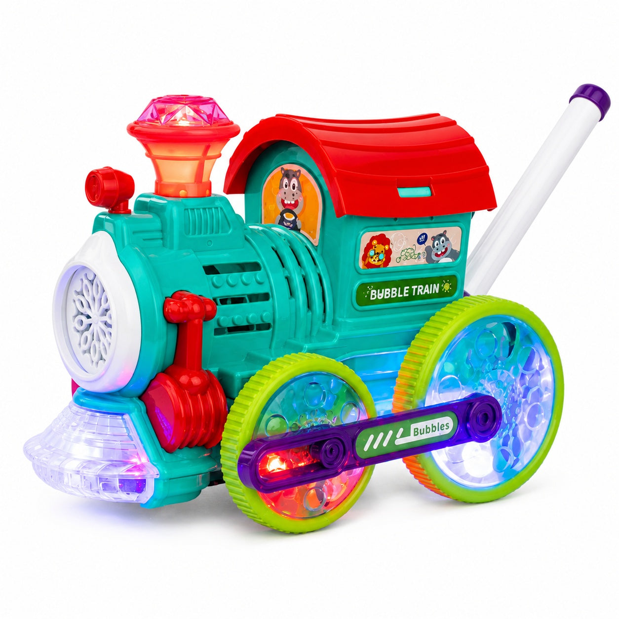 Kids Automatic Bubble Machine Toy with LED Lights