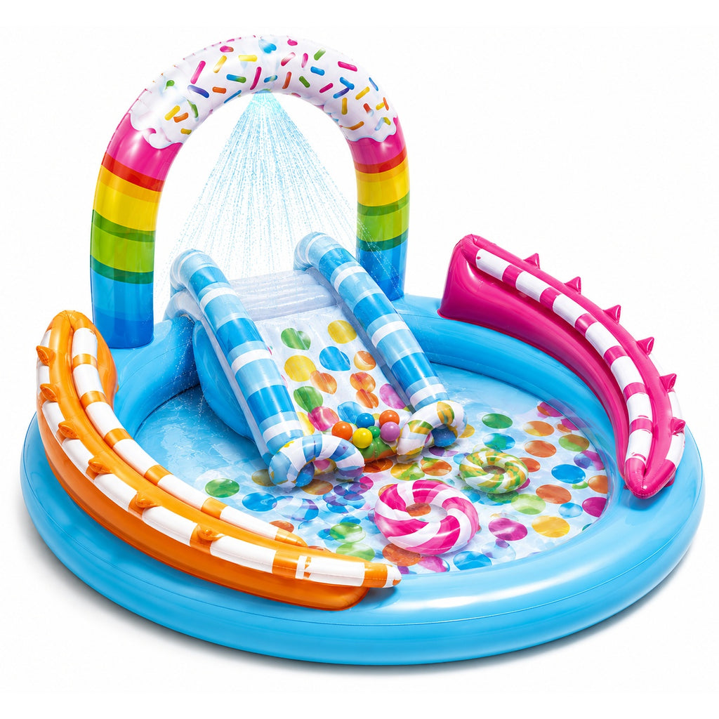 Bestway Splash & Play Inflatable Kiddie Pool with Sprinkler