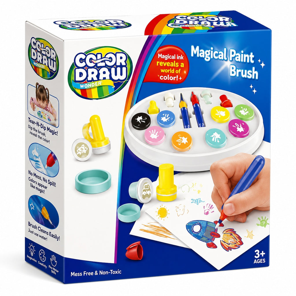 Magic Painting Kit with Light-Up Brush & Color Wonder Paper