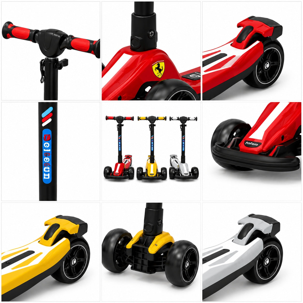 Kids Formula One Racing Scooty with Lights & Music